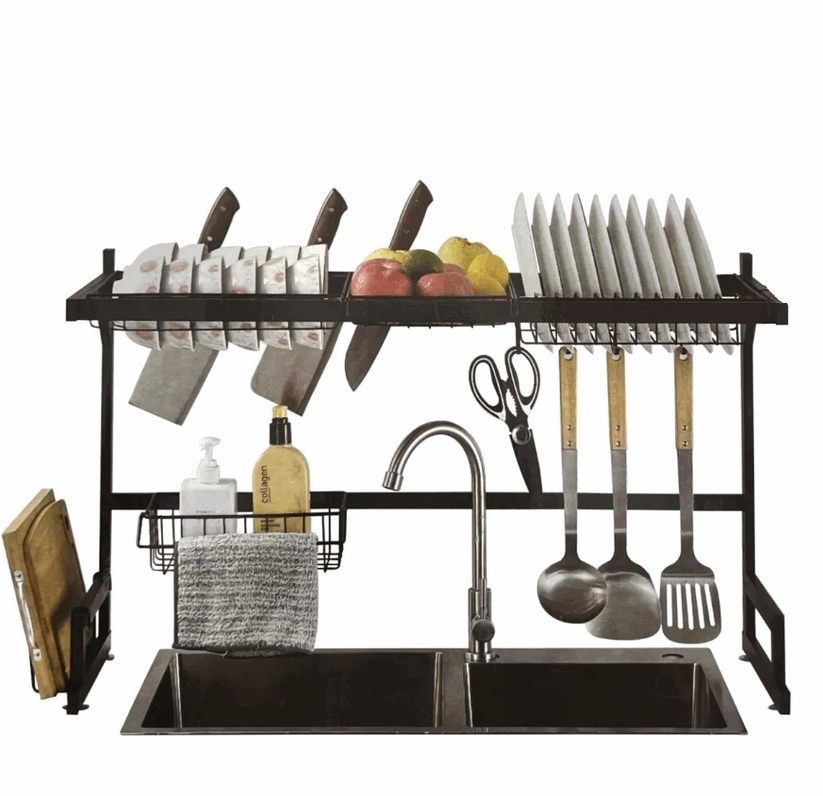 Organizador escurreplatos + sartén antiadherente 3 en 1 de regalo